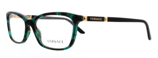 versace eyeglasses green