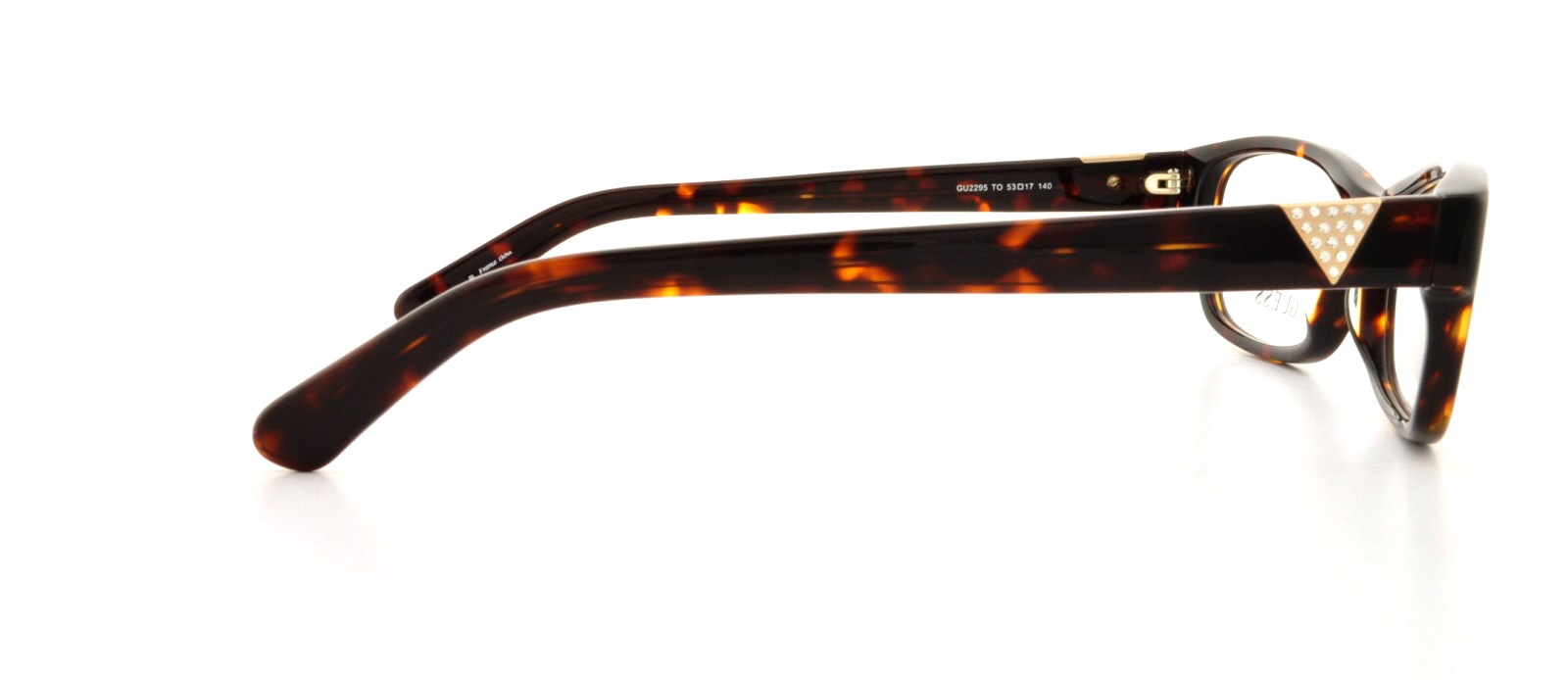 Guess Eyeglasses GU 2295 BLK Designer Frames Only Black 53-17-140 Guess Eyeglasses GU 50114 001 Shiny Black /, 53/17/140 at  main image 3