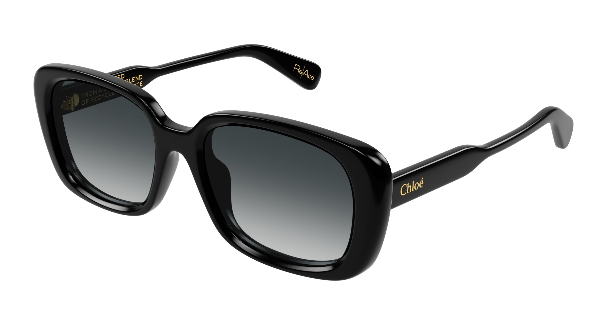 Chloe Black Designer Sunglasses Chloe Sunglasses CH0210S | Designer Frames Outlet main image 4