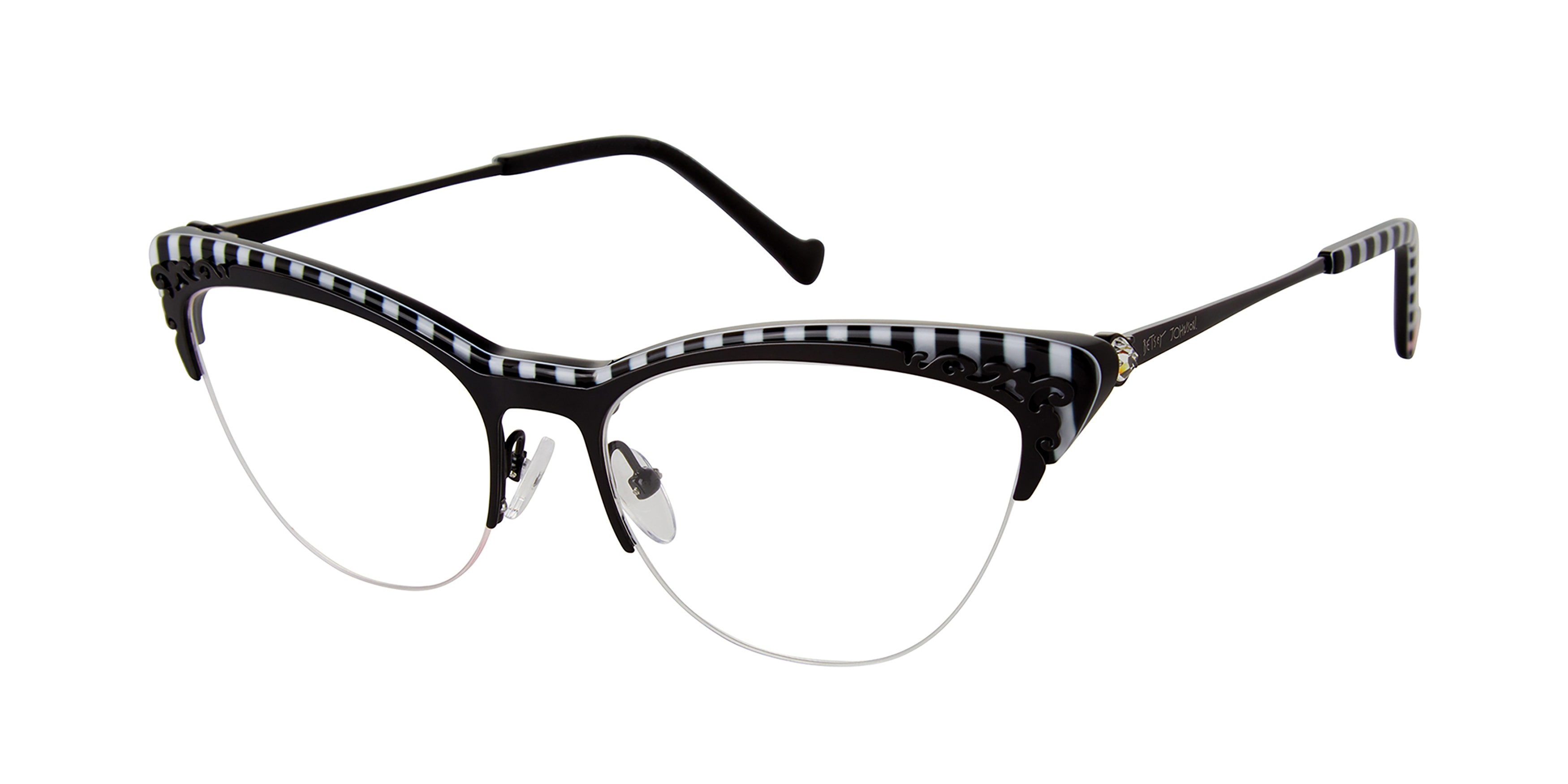 Picture of Betsey Johnson Eyeglasses STRIPE HYPE